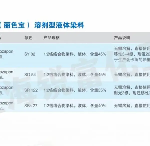 巴斯夫丽色宝BASFNeozapon L Red 336金属络合染料
