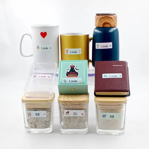 日托婴儿奶瓶贴水杯贴学生姓名贴纸可洗碗机洗防水名字贴名称标签