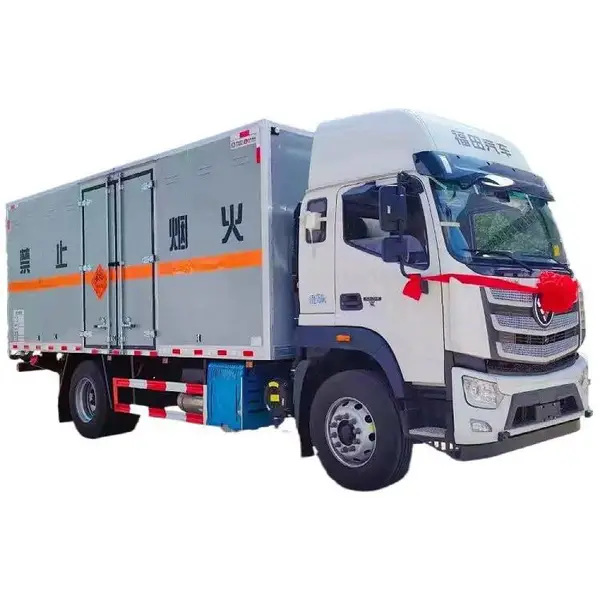 福田欧马可3吨4吨危废转运车2类危险品厢式车新款质优