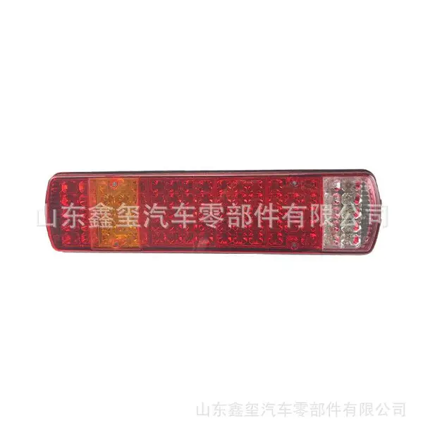 一汽解放J6 电子后尾灯LED刹车灯天V途V悍V J5悍威刹车灯雾灯 图