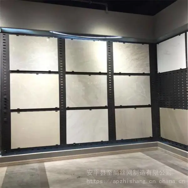 摆放瓷砖架子 黑色地砖展示架 展示瓷砖配件