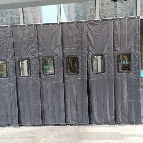 帆布棉门帘防火棉门帘皮革棉门帘定做各种保温防寒棉门帘