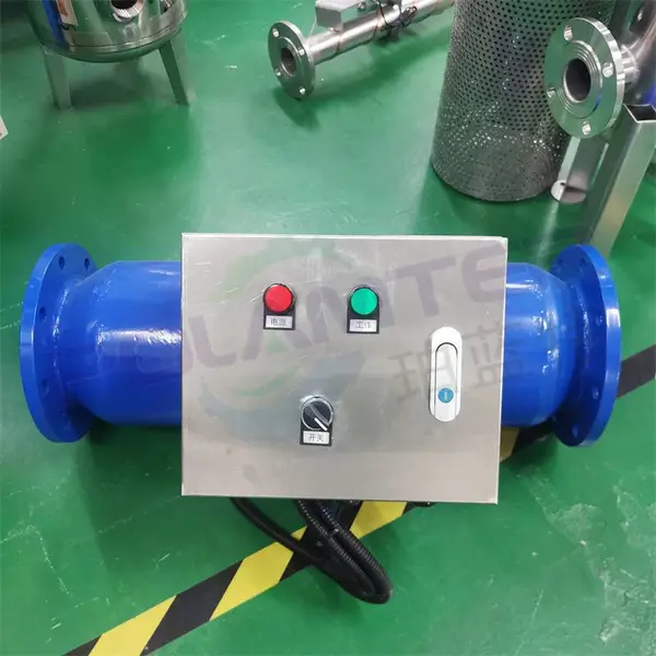 珀蓝特一体式过滤射频电子水处理器 工业管道水质综合处理器