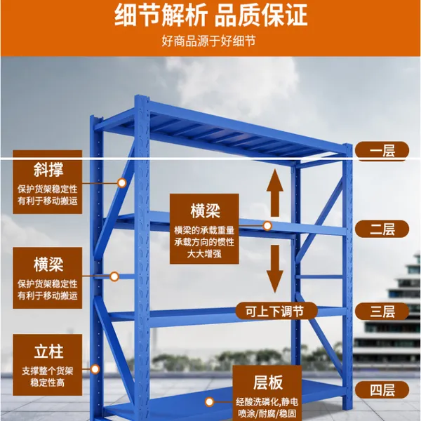 定制农产品货架 正置式巧固架 仓库储存堆垛架 仓储架子