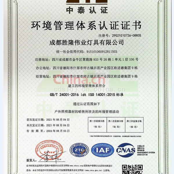 环境管理认证体系