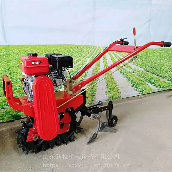 新悦汽油履带式农用播种机 茶园施肥开沟微耕机 小多功能双链辊犁地机