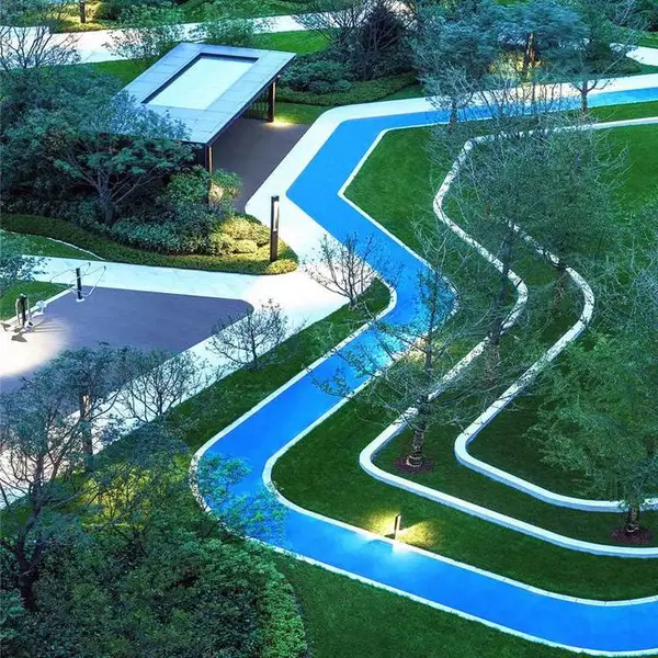 青岛透水混凝土面漆 透水地坪漆改色施工案例展示
