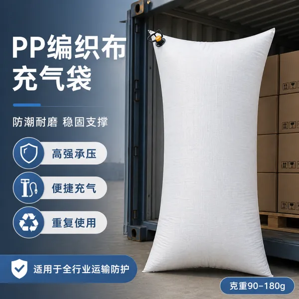 高承重PP编织布充气袋 集装箱防水防潮填充 重型货物抗震缓冲包