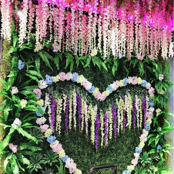 塑料绿植花草背景墙化妆品店铺装饰美化仿真植物墙人造景观绿植墙