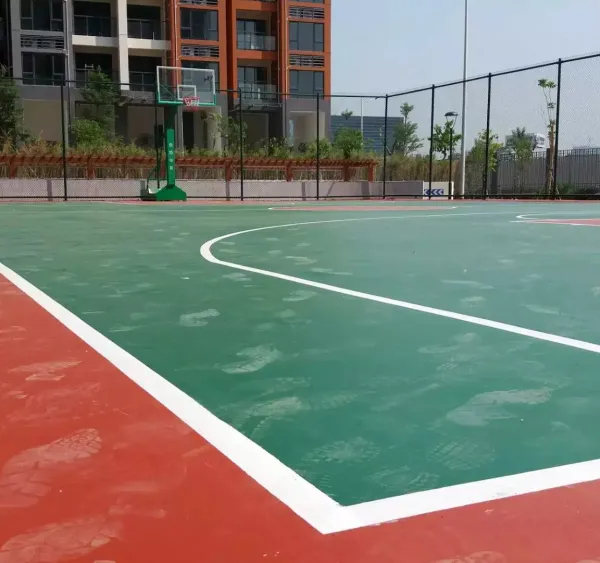 深圳硅PU篮球场、深圳篮球场施工及施工方法