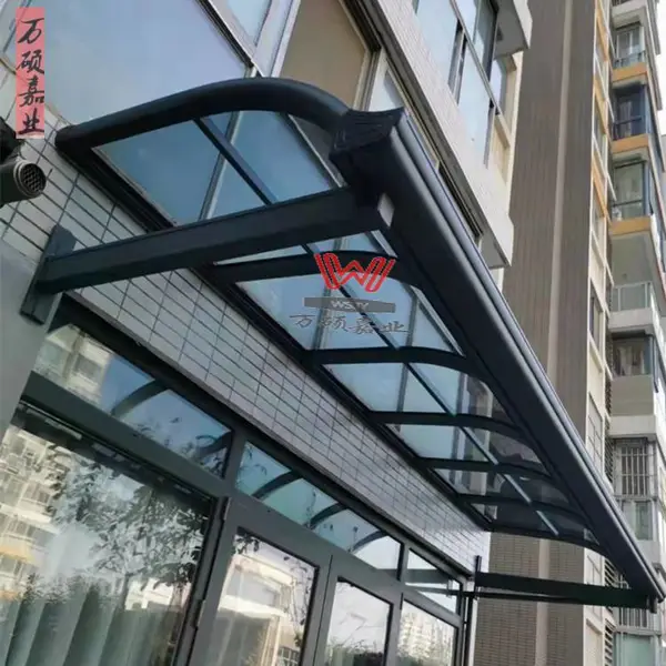 大兴加工铝合金窗棚雨棚窗户棚阳台遮阳棚露台棚耐力板雨棚别墅铝合金遮阳棚门口遮阳雨棚