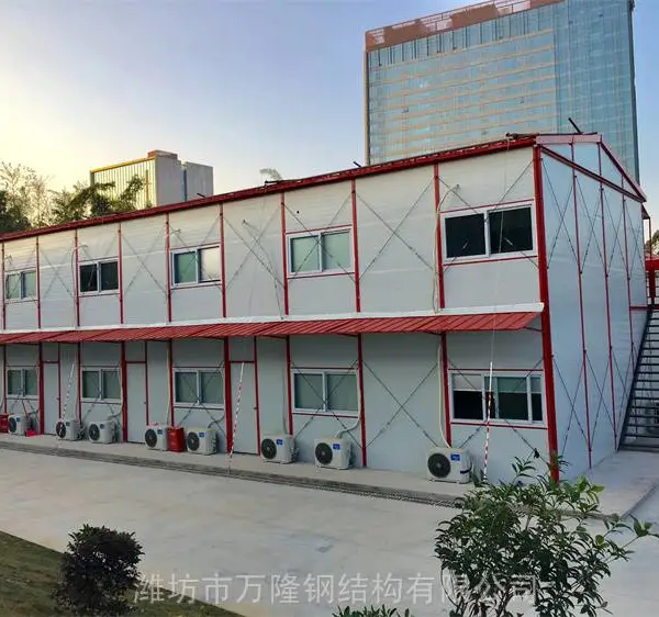 工地普通板房建设 山东防火雅致彩钢房材料 定制后全套发货安装