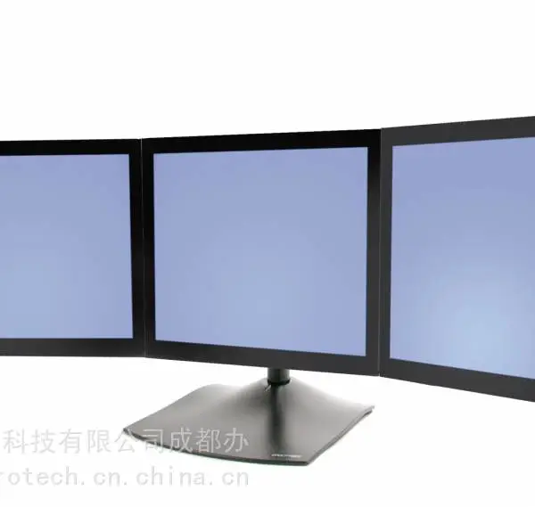 Ergotron爱格升33-323-200 三显示器台式支架