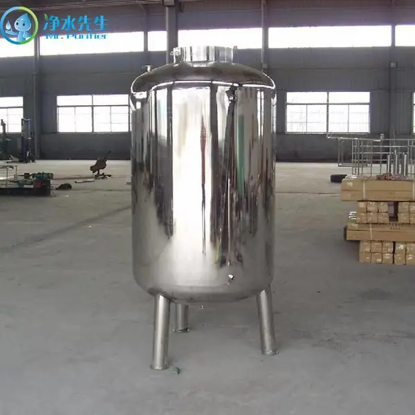 不锈钢304多介质立式过滤罐 加压过滤配自动反冲洗阀 使用于饮料、食品用水过滤