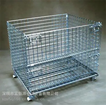 钢制镀锌仓储笼报价 仓库移动仓储笼 堆叠式仓储笼生产厂