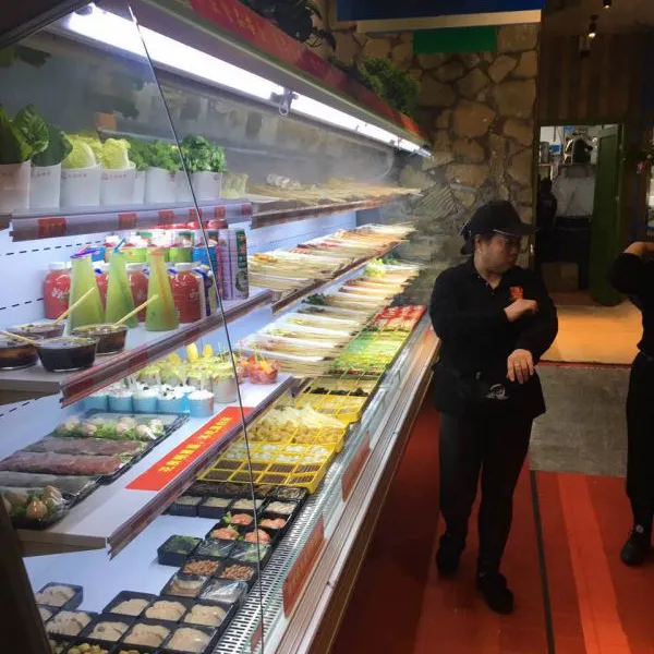 水果店保鲜柜多少钱一米【不锈钢风幕柜水果风幕柜厂家直销】