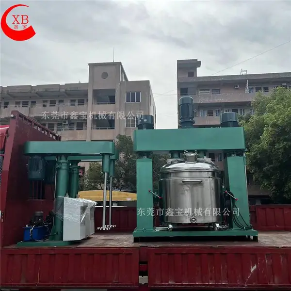 1吨UV胶水密封搅拌机 高低速液压升降分散机 三轴搅拌机可定制