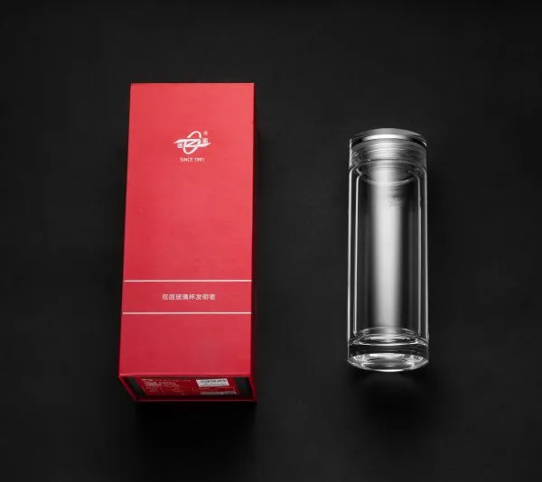 供应诺亚至简水晶杯车载便携双层玻璃杯