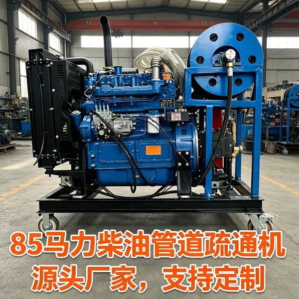 下水道高压道疏通机 大型管道清洗机 四缸柴油款疏通机 厂家可定制