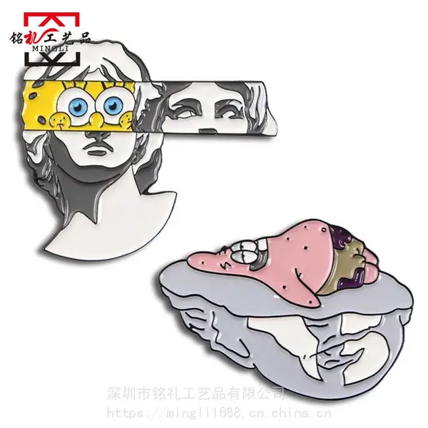 烤漆徽章定制 金属胸章制作 深圳源头厂家金属徽章订制