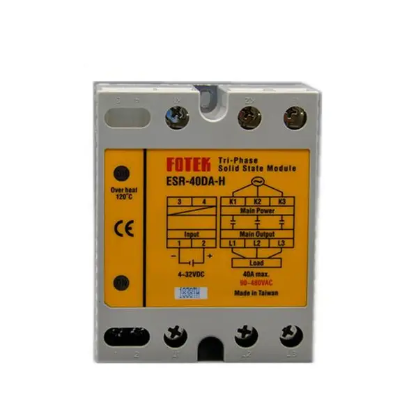 原装进口台湾阳明FOTEK三相固态继电器ESR-40DA-H ESR-60DA功率调整器