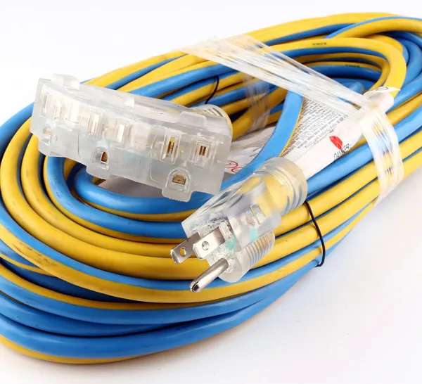 UL CUL NEMA5-15P 5-15R 15A 125V 透明带灯延长线