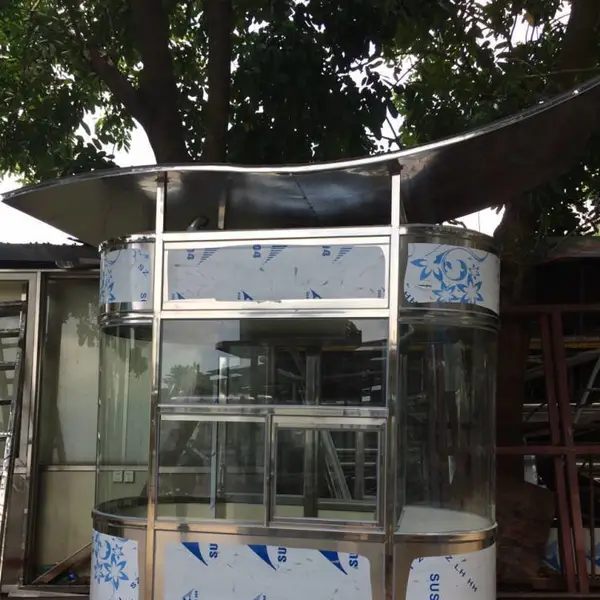 生产不锈钢椭圆岗亭厂家 规格尺寸定制 运输物流