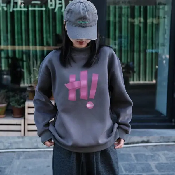 直播实体跑量单品 尚美主义秋 休闲百搭印花卫衣 折扣店实穿实卖好货