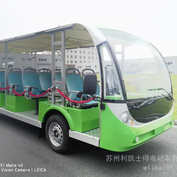 敞开式23 座观光巴士车 | 园区度假区全天候舒适载客通勤工具