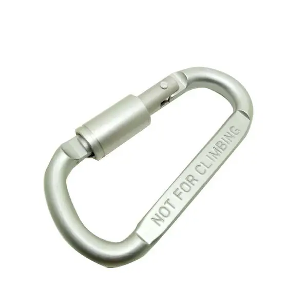 识坚多用途铝合金吊床挂扣110X61mm 登山D型环瑜伽吊床挂钩