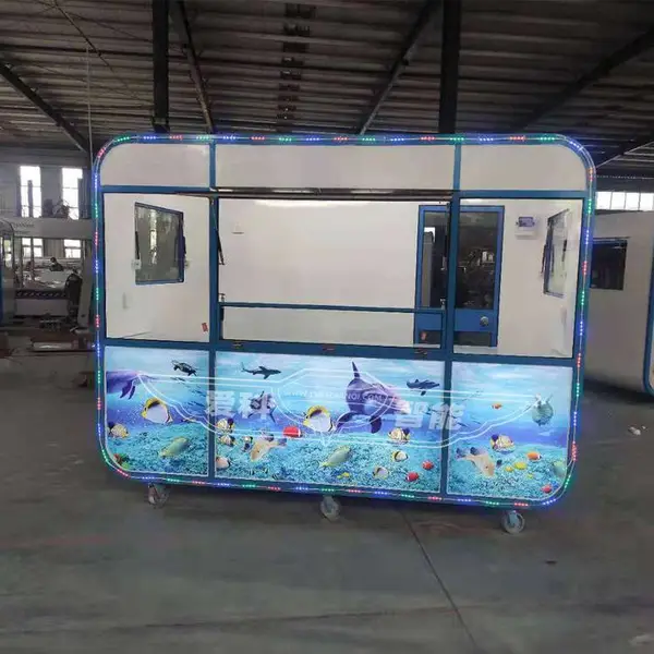 流动摆摊车 电动美食餐车 支持定制 集装箱造型店铺