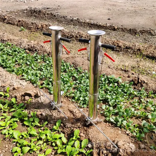 不锈钢栽苗器 多功能蔬菜移栽机 双把手栽苗器