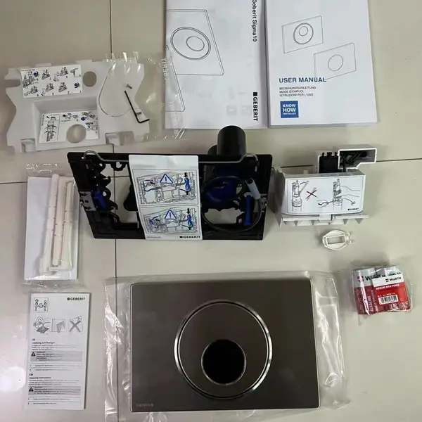 Geberit感应冲洗阀吉博力Sigma10系列手自一体产品115.890.SN.6型