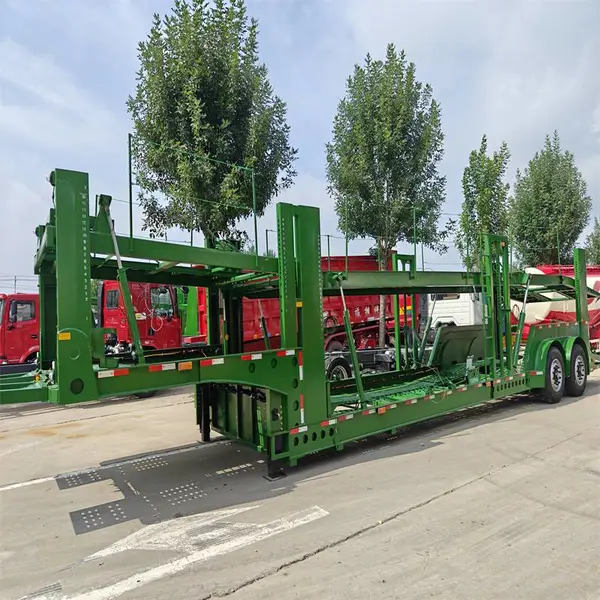出口半挂车 出口菲律宾专用车 单胎设计 加宽设计 轿车 SUV运输