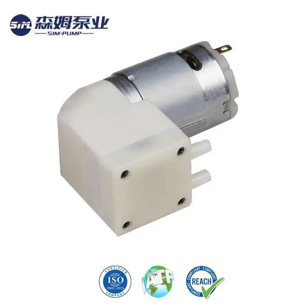 森姆S385D6-VP超精密计量DC6V-36V低压耐磨活塞真空泵负压水泵OEM