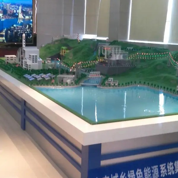 能源综合发电展览沙盘模型;新能源发电厂模型