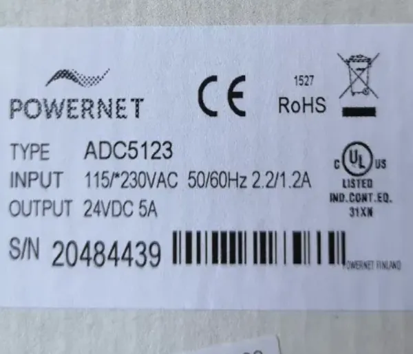优势供应 Powernet 电源适配器 ADC5123 230VAC/Powernet