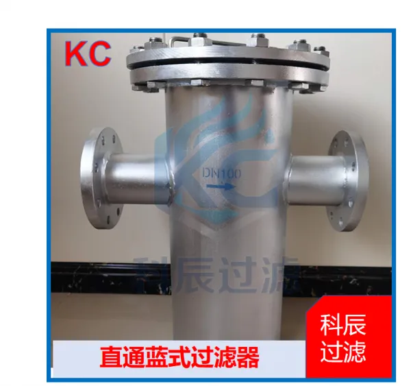 直通篮式过滤器 立式快开 DN200 304 不锈钢 食品级