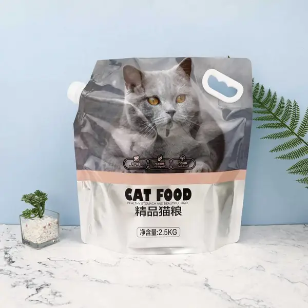 定制宠物零食包装袋自立自封八边封铝箔袋猫条铝箔食品袋