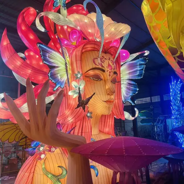 春节大型花灯展定制 户外防水传统马年花灯 商场广场节日装饰摆件