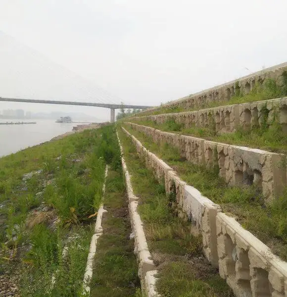 阶梯式生态护坡河道护岸混凝土预制构件