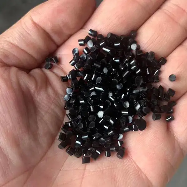 东莞厂家直销65A75ATPU热塑性聚氨酯弹性体黑色再生料 鞋底大底进口料一次性水口抽料
