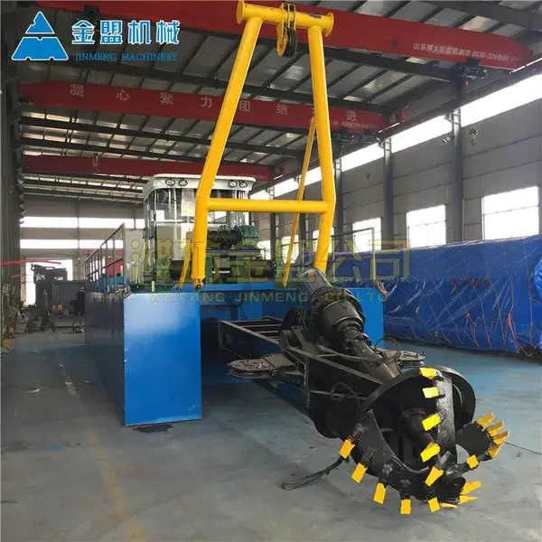 江苏苏州绞吸式河道挖泥船操作方案 江苏金盟机械定制河道挖泥船造价