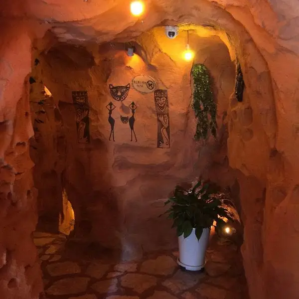 山东洞穴酒店效果图_房间像山洞的主题酒店设计_仿真岩洞房施工