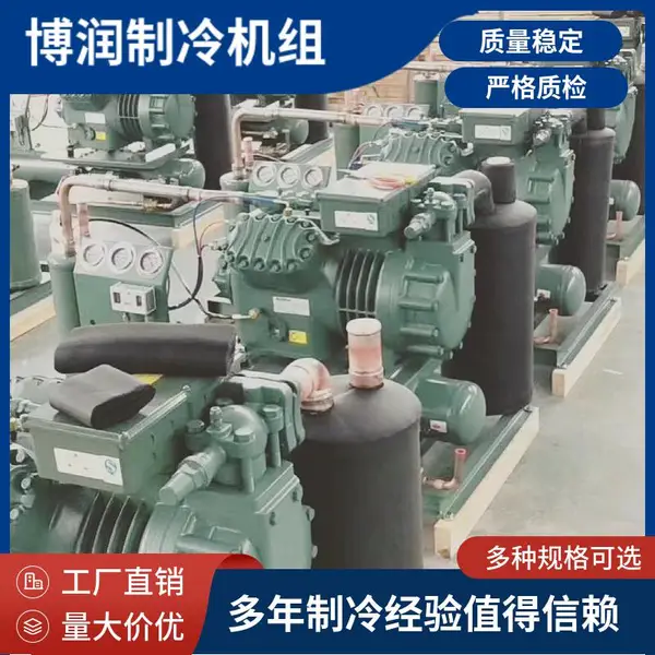 阿坝博润制冷冷藏冷冻机4匹2YG-4.2冷冻库设备小型冷库