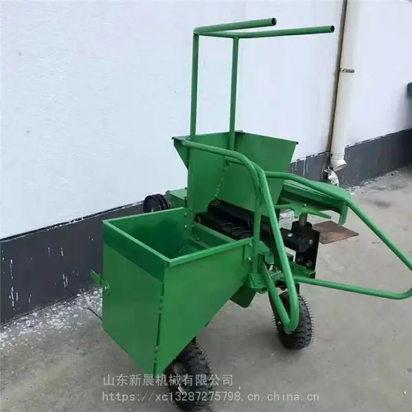 新晨手扶单行小型玉米收割机 柴油自走式玉米收获机 苞米扒皮收割机