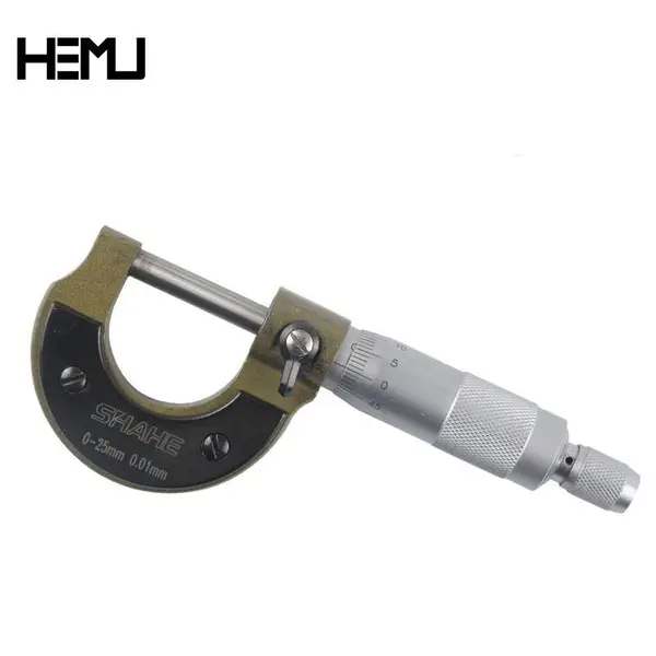 禾木(HEMU)机械千分尺千分尺0-25 螺旋测微器 外径千分尺 测量工具 0-25
