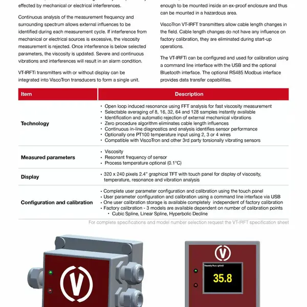 加拿大伟思创科ViscoTron VP-3000在线明胶粘度计