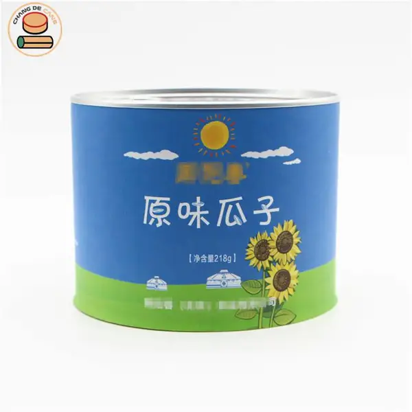 坚果罐 易拉罐 易撕罐 QS认证食品级纸罐 昌德包装定制批发