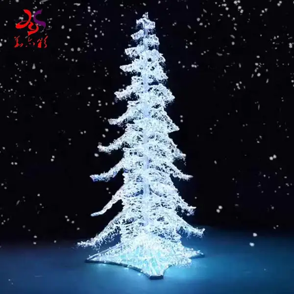 可变光编程RGB灯光LED造型圣诞树 圣诞节庆工厂华亦彩制作2022新型圣诞树